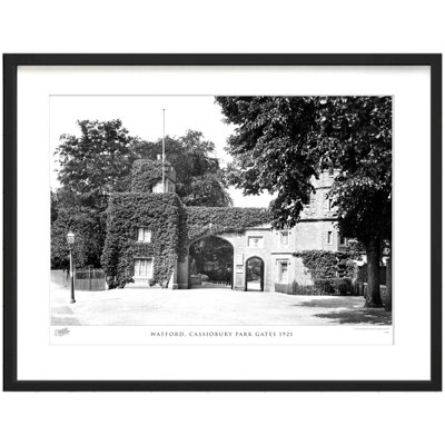 Watford, Cassiobury Park Gates 1921 by Francis Frith - Single Picture Frame Print