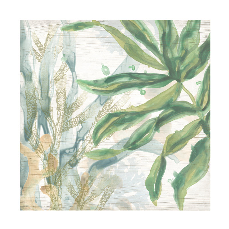 «Quiet Coastal Collage I» sur, H 24 po x l 24 po