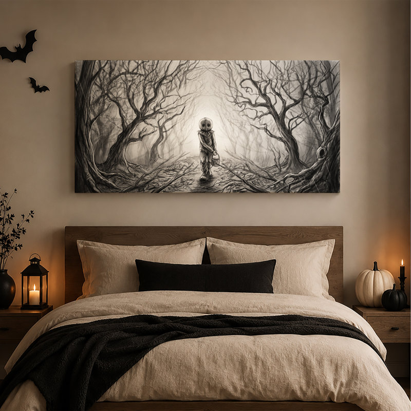 Art mural sur toile Masque, 20"W x 10"H