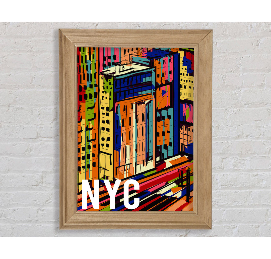 NYC Bunte Stadt - Druck