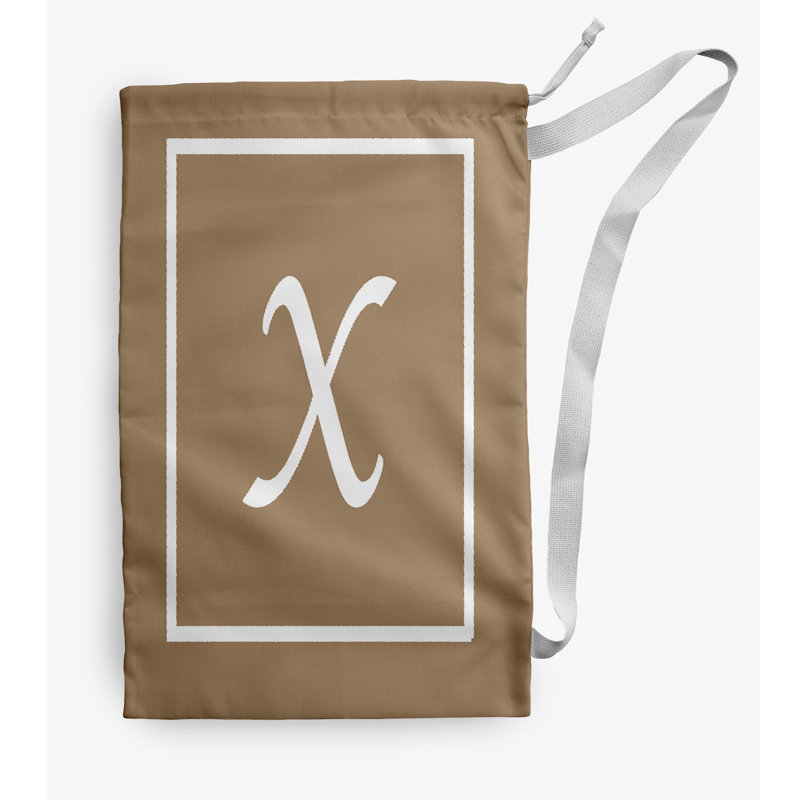 Sac à linge Monogram, Petit (H 29 po x l 18 po), Brun