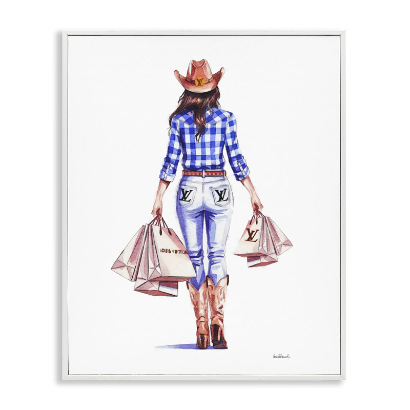  Art de giclée encadrée par une vendeuse branchée par Amanda Greenwood, H 20 po x l 16 po