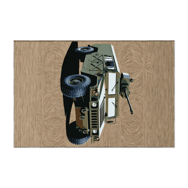 Tapis intérieur et extérieur brun Transport, Rectangle 9 pi x 12 pi