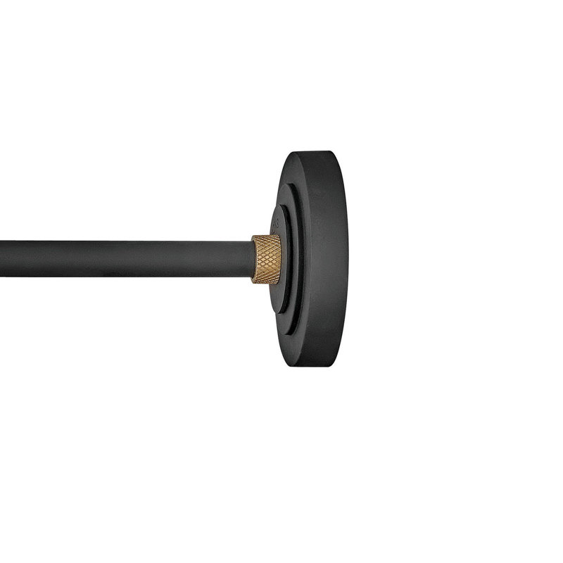 Bertram Wall Light, 20.5" H x 9" W x 20" D, Textured Black