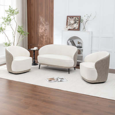 Stith-3 - Piece Velvet Living Room Set