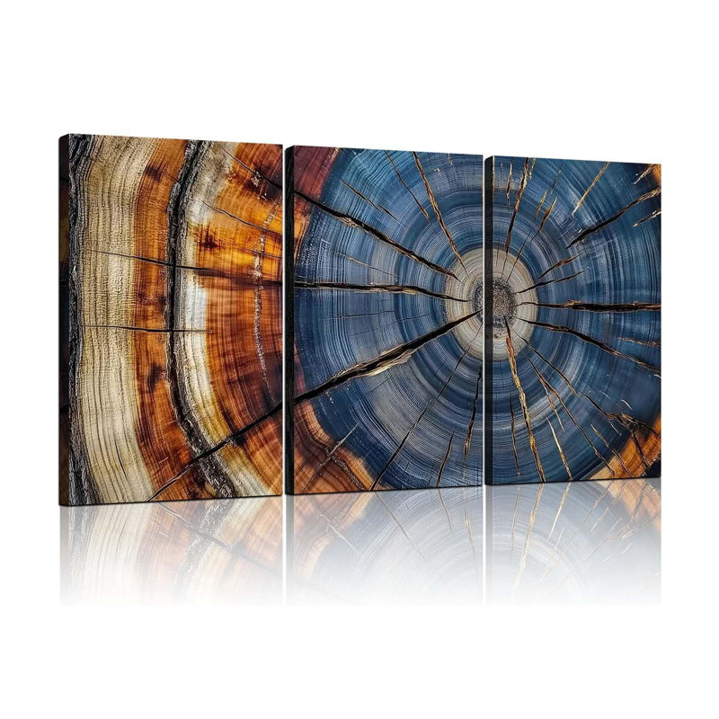 3 Piece Wrapped Canvas Print, 60 cm H x 40 cm W