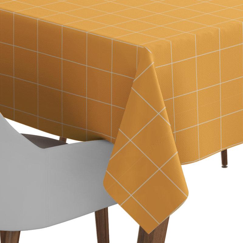 Nappe Avanya, Jaune / Blanc, L 60 po x l 60 po