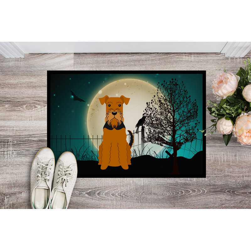 Tapis d'entrée antidérapant Ermond Halloween, Rectangle 2 pi x 3 pi