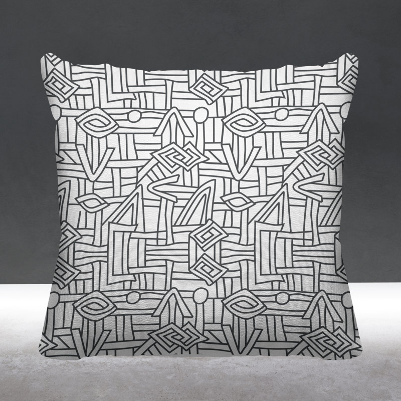 Coussin décoratif Zeke Tribal, 16 po x 1 po