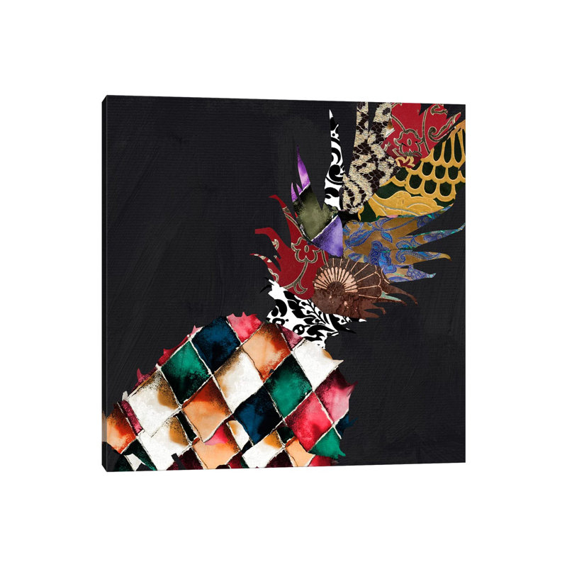 Pineapple Brocade II by Color Bakery - Wrapped Canvas Print, 45.72 cm H x 45.72 cm W x 1.91 cm D