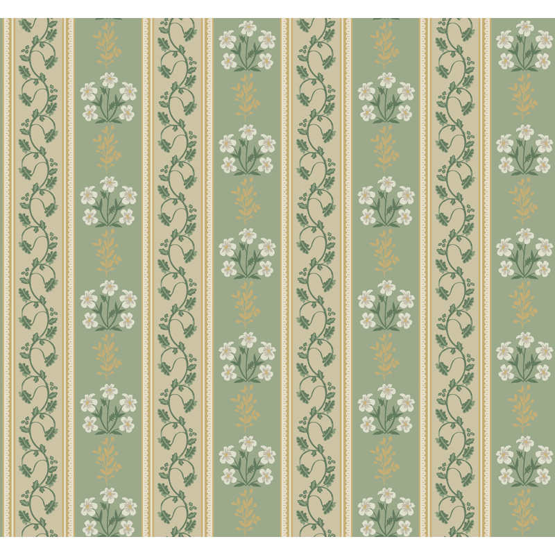Portico Sage Wallpaper, Green