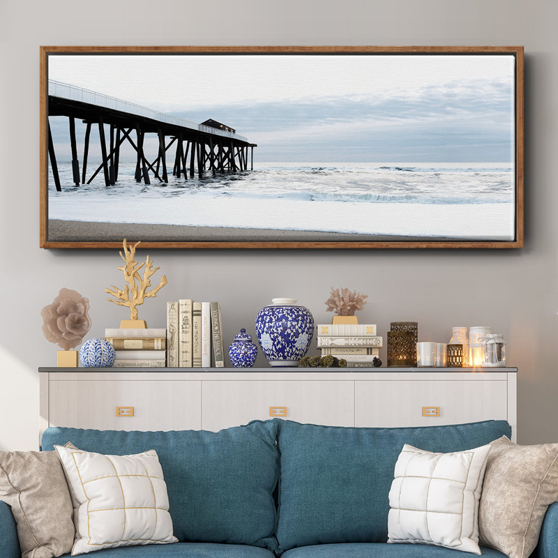 Belmar Pier I - toile encadrée, H 8 po x l 20 po
