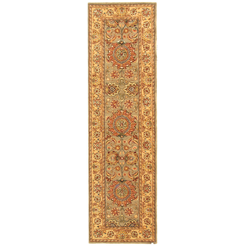 Persian Court Silk & Wool Pile Rug, Runner 2'3" x 8'