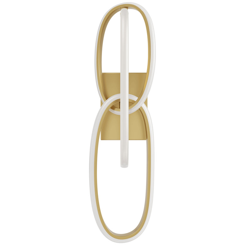 Circa 1 - Light LED Armed Sconce, Gold
