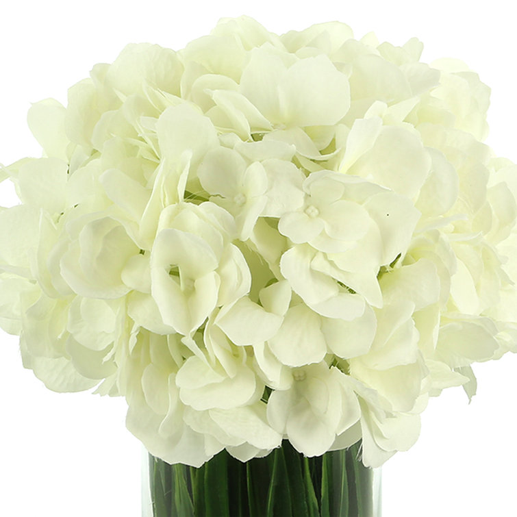 Creative Displays, Inc. Hydrangeas Floral Arrangement in Vase & Reviews ...