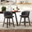 Counter Height Bar Stools Fabric Upholstered Island Stools With 360° Swivel Seat-222534340-212338499