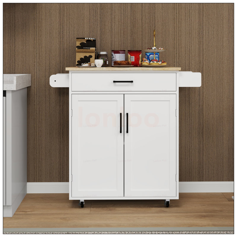 Versatile Kitchen Island Trolley With Storage, Adjustable Shelves, And Towel Rack For Enhanced Organization And Mobility