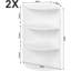 Quenia 2 Piece Bowfront Bracket Shelf