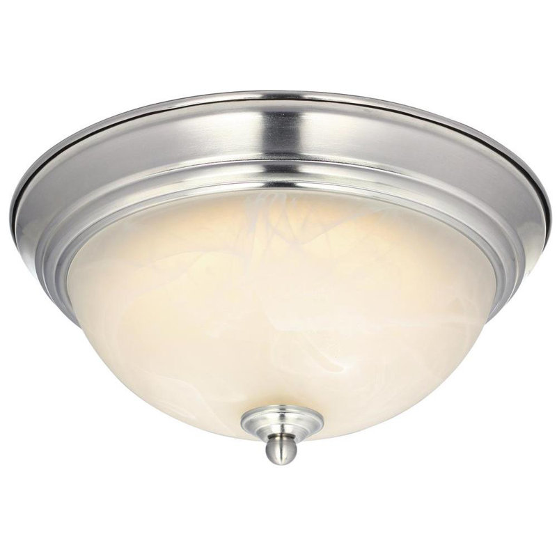 Morse Glass LED Flush Mount, Oil Rubbed Bronze