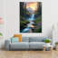Art mural en verre trempé Waterfall Mountain-133568136