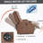Brown PU Infinite Position Up To 350 LBS Power Lift Recliner Chair For Elderly, Heavy Duty Motion Mechanism With 8-Point Vibration Massage And Lumbar Heating, USB Charging Port, Cup Holders-1265488879