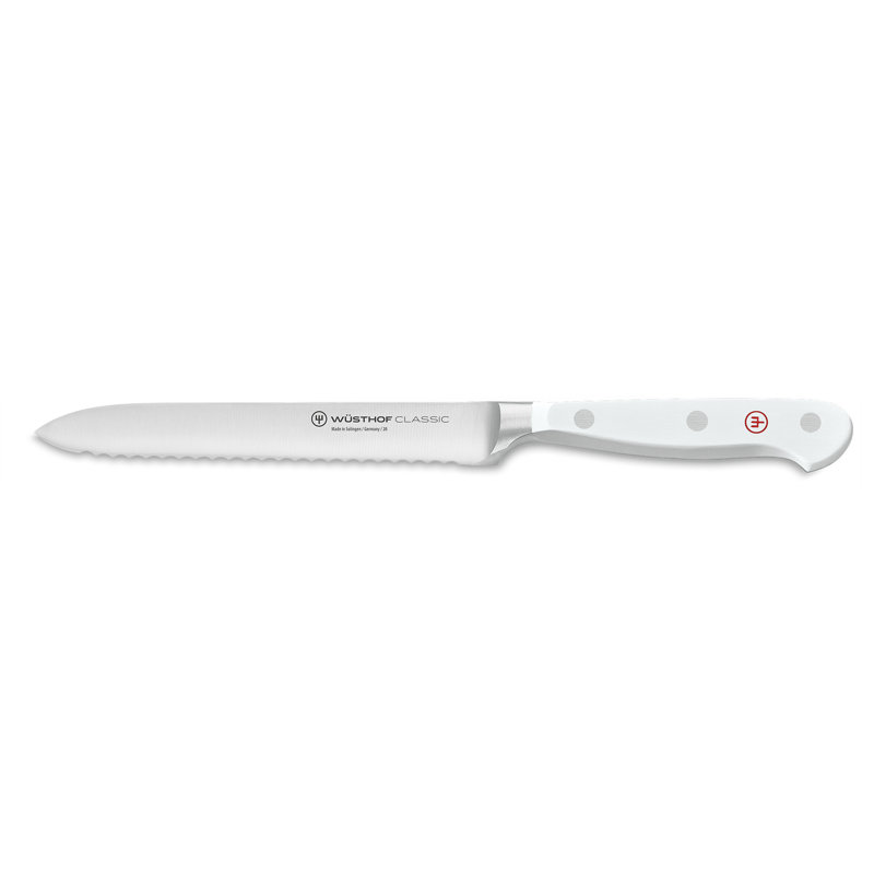 WÜSTHOF Classic White 5" Serrated Utility Knife