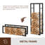 Brawlin 23.6'' W Metal Log Rack