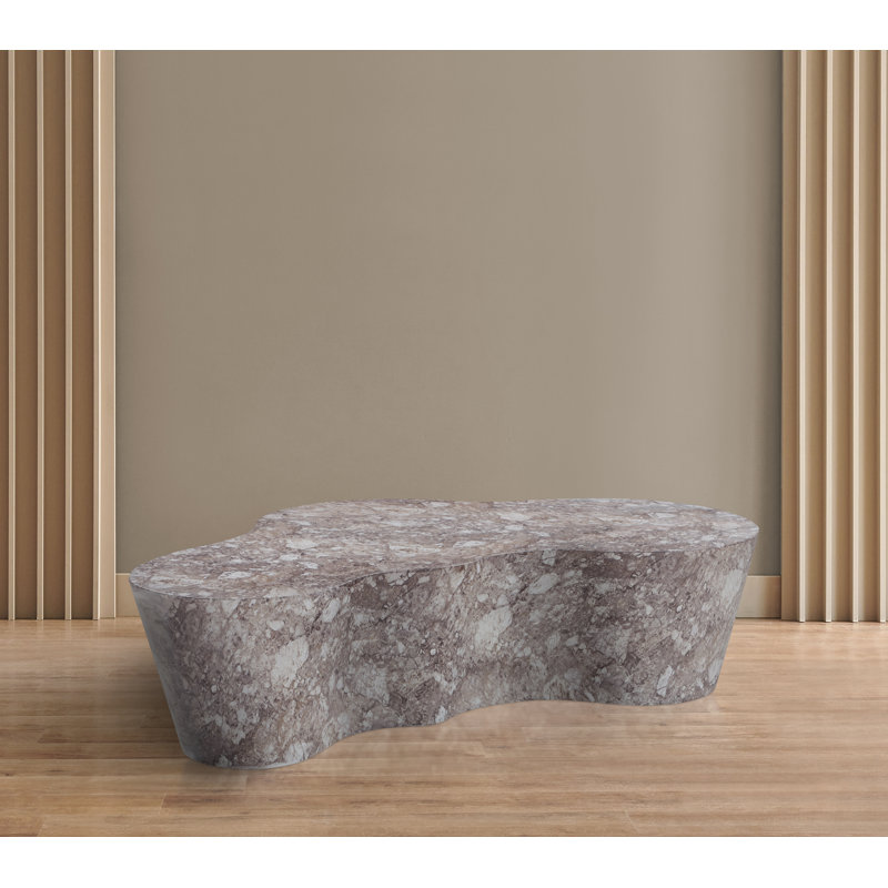 Monza Finished Concrete Indoor / Outdoor Coffee Table, Brown
