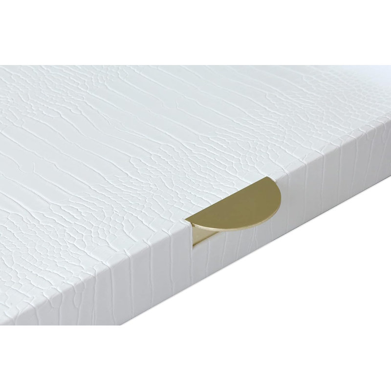 Leather / Faux Leather Tray, White