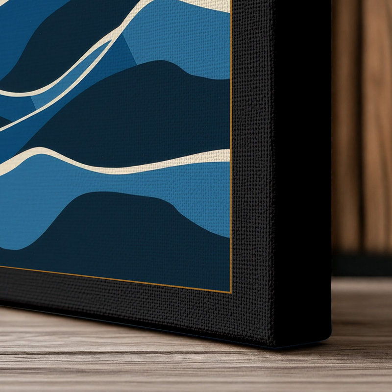 Whale Tail Rising Coastal - Wrapped Canvas, Black Border, 24x16 - 61.0 x 40.6 cm