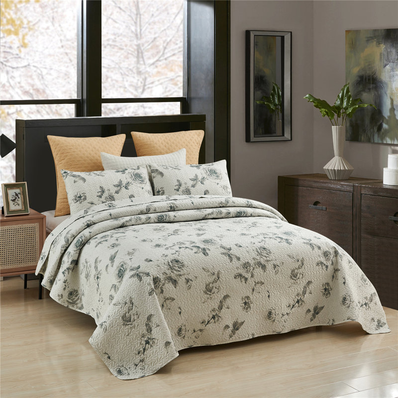 Ensemble de courtepointe , Courtepointe grande + 2 taies décoratives