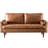 Aisha 70" Faux Leather Square Arm Loveseat-91527609