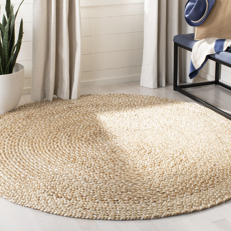 Bradon Hand Loomed Beige/Brown Rug, Round 305cm