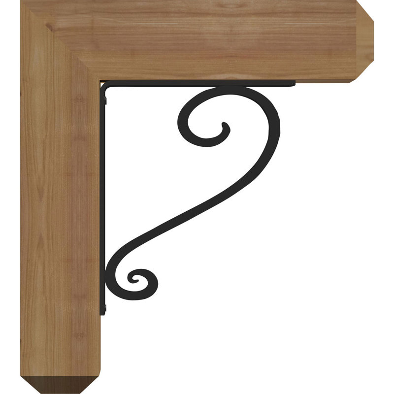 Support mural en cèdre rouge occidental, l 3 3 po x P 15,5 po x H 18 po, support lisse Ironcrest Edwards Craftsman