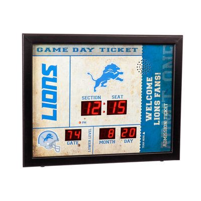 Horloge murale Detroit Lions