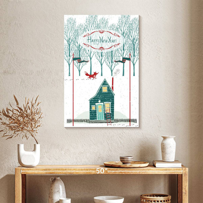 Lelend Cabin For New Year, 24" H x 16" W