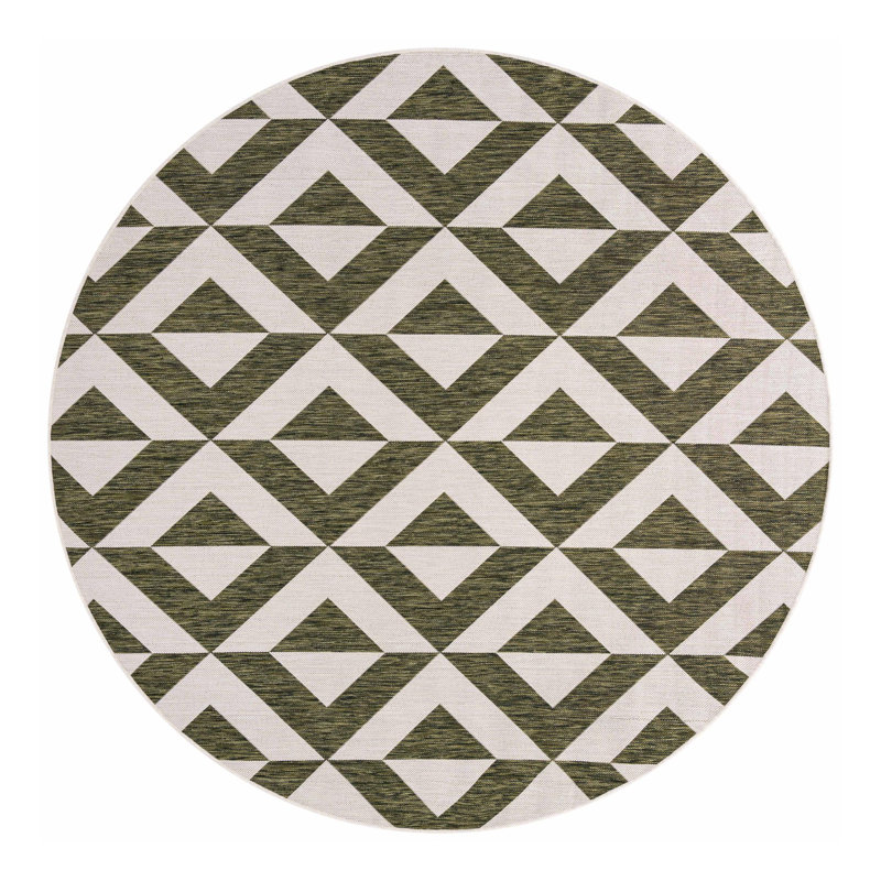 Napa Indoor/Outdoor Rug, Rond 4 pi 1 po