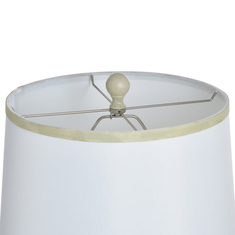 Abbott Table Lamp - White Shade, Pettye Ivory