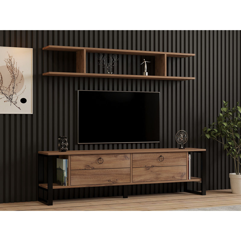 Keikei Unfinished TV Stand for TVs up to 60"