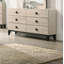 Meuble de chambre à coucher de style moderne avec commode 1 pièce et tiroirs 6X tiroirs-1908597398
