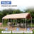 10Ft. W X 20Ft. D Khaki Steel Outdoor Canopy Tent Heavy Duty Party Tents For Wedding-116156323