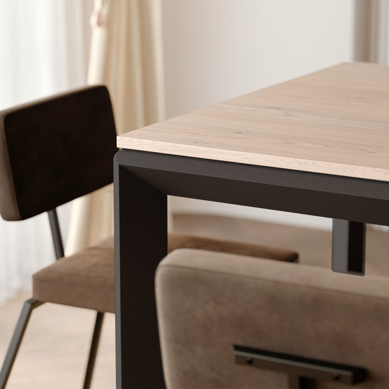 Dining Table, 76cm H x 160cm W x 90cm D, cremona canollo / brown
