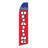 Double Sided 138'' H x 30'' W Polyester Feather Banner