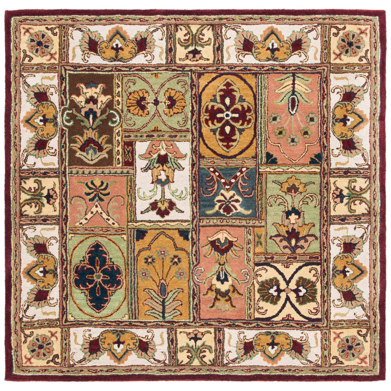 Tosca Hand Tufted Wool Oriental Rug, Square 6'