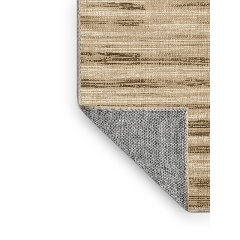  Washable Sand Tones Hawaiian Area Rug, Square 4'