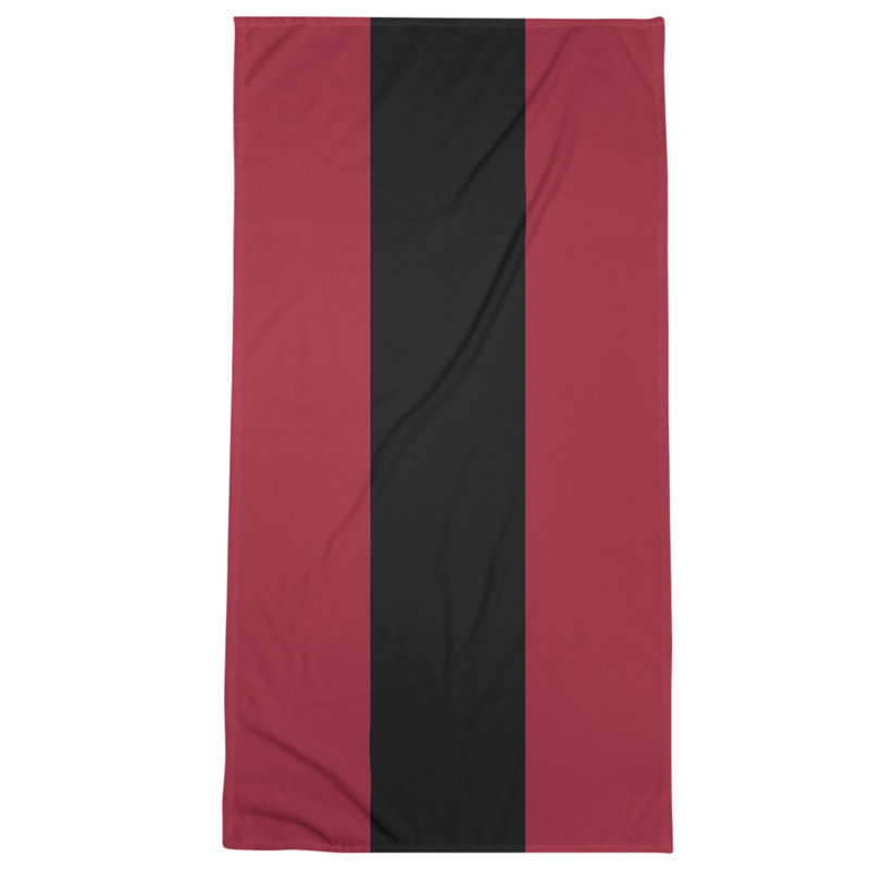 Beach Towel, Red/Black