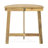 Natural Wood Bistro Table, Foldable For Effortless Storage Half-Round Design, Functionality