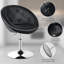 Fauteuil demi-tonneau pivotant de 25 po Bernando-1747634210