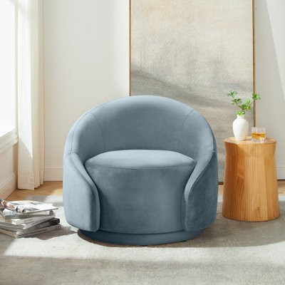 Fauteuil demi-tonneau pivotant de 34,25 po Gabbanelli