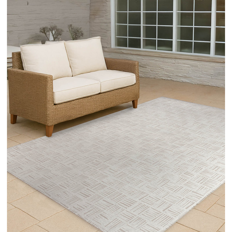 Tapis d'extérieur antidérapant Lash, Rectangle 5 pi x 7 pi